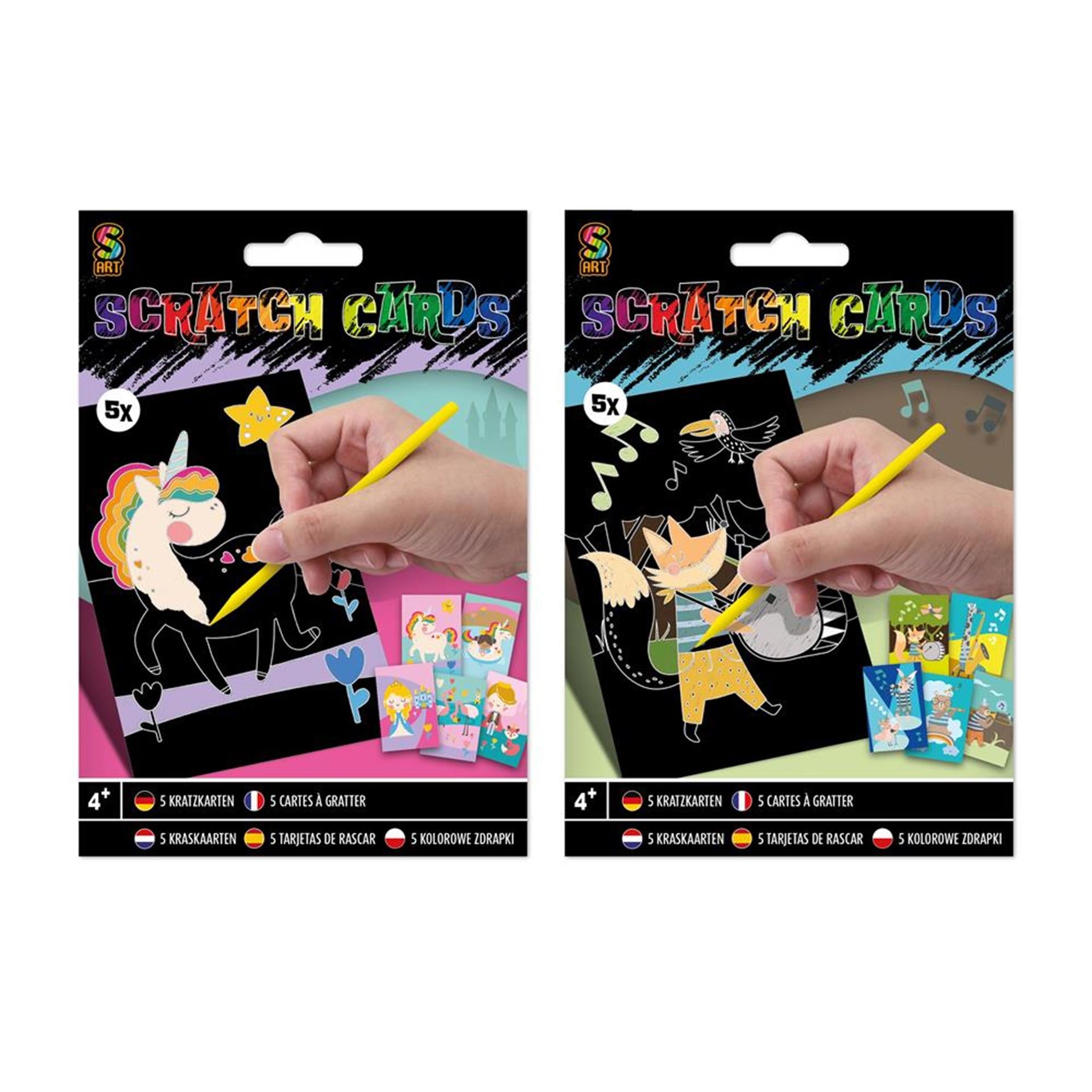 Cartes à gratter de groupe d'artisanat créatives avec Krasgen, 5e.