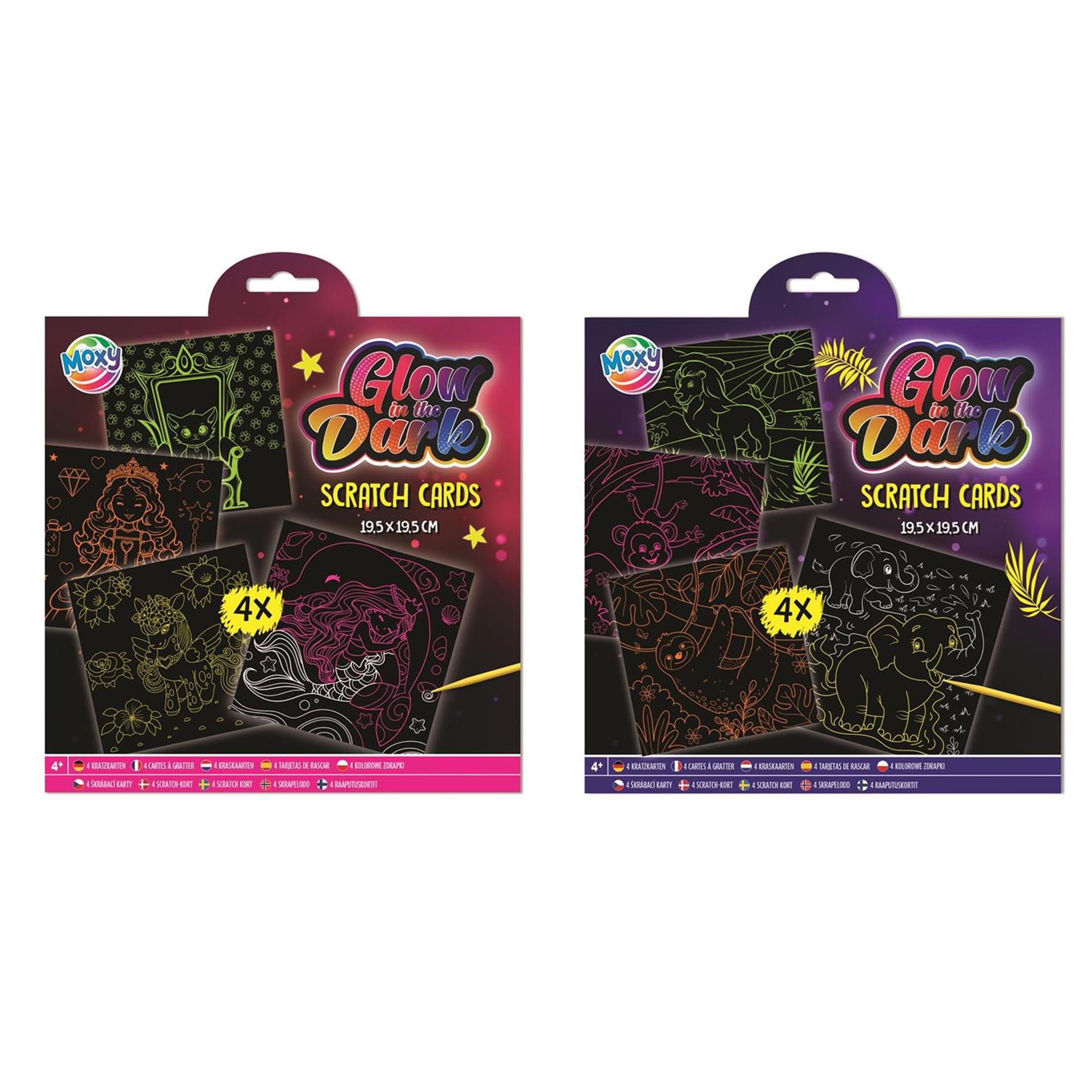 Creative Craft Group Scratch Maps Glow dans l'obscurité