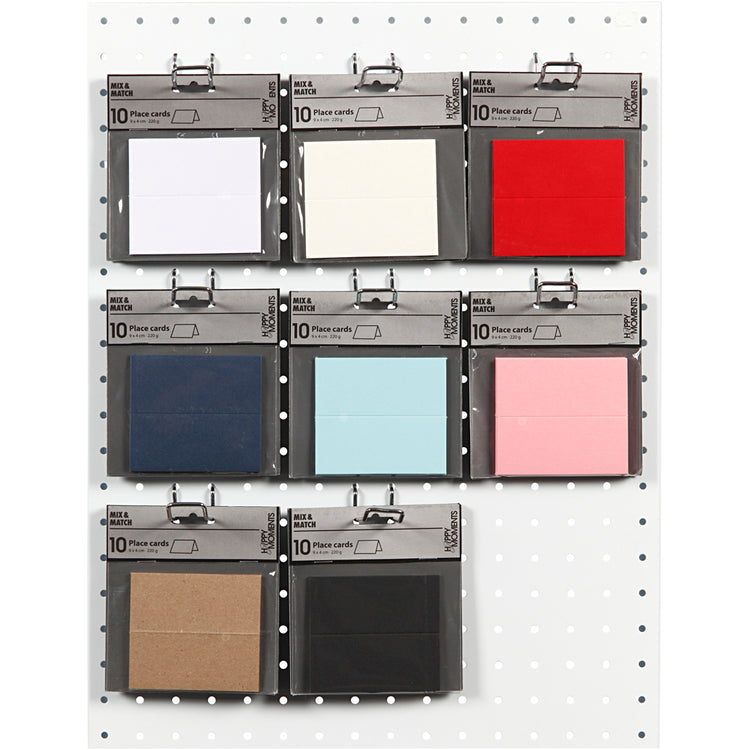 Cartes de visite d'entreprise Creativ, format 9x4 cm, 220 g, différentes couleurs, boîte 8x10 1 boîte