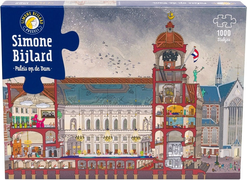 Simone Bijlard Puzzles Simone Bijlard Puzzle - Palais sur le barrage carré - 1000 pièces