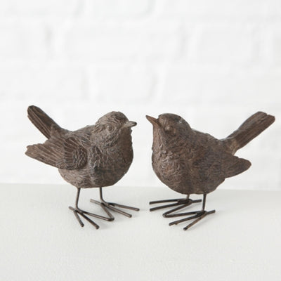 Boltze home figurine oiseau spatz h6cm polyrésine