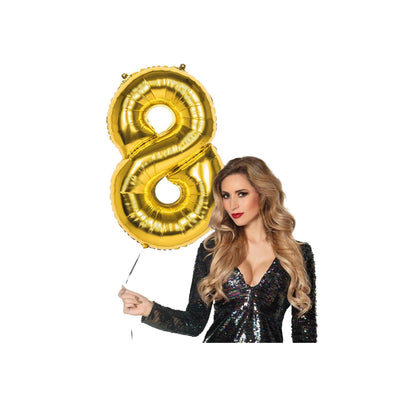 Boland ballon en aluminium 8 or 86cm