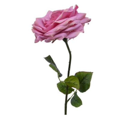 Decoris fleur artificielle rose polyester 53cm
