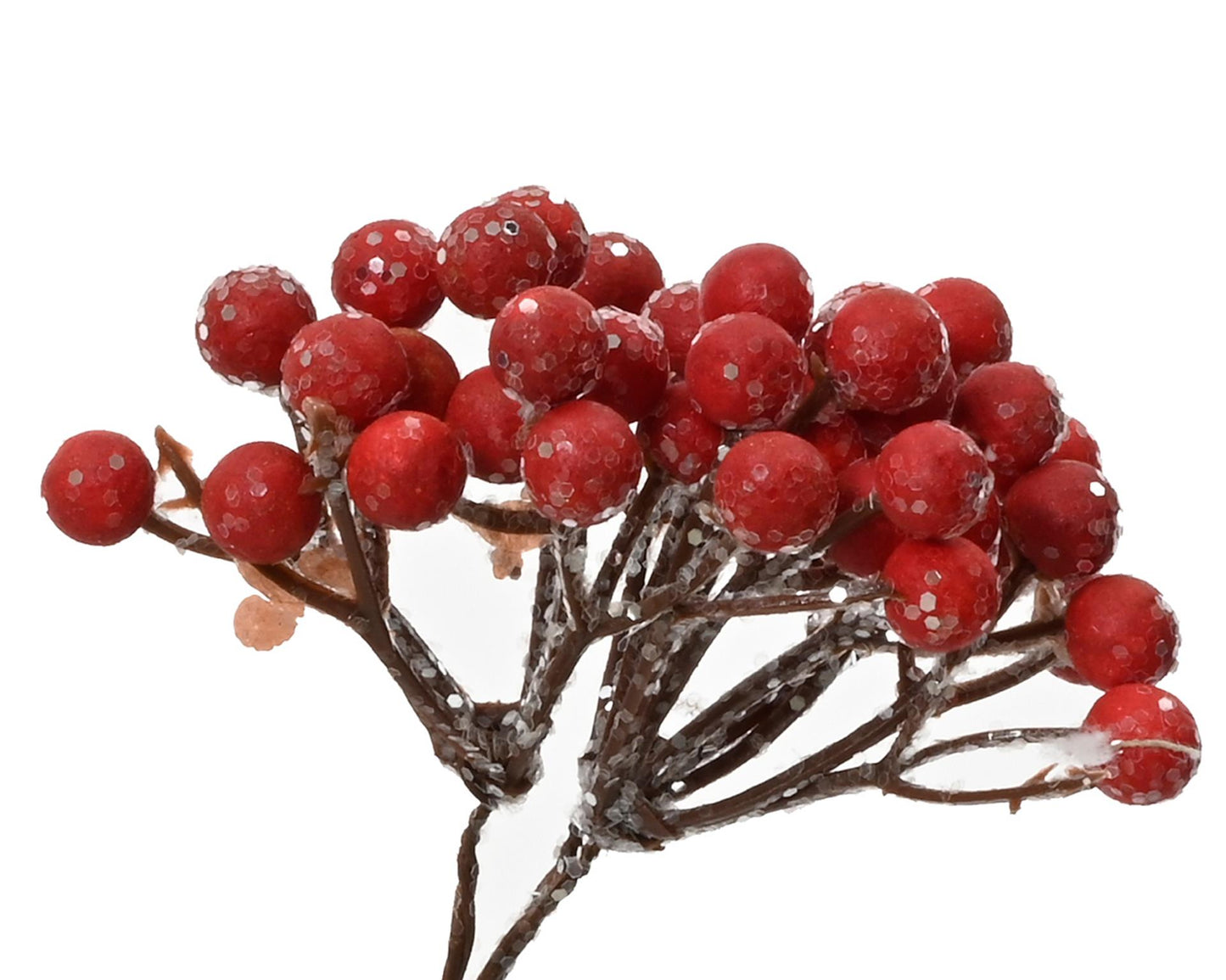Decoris branche artificielle branche de baies mousse h50cm