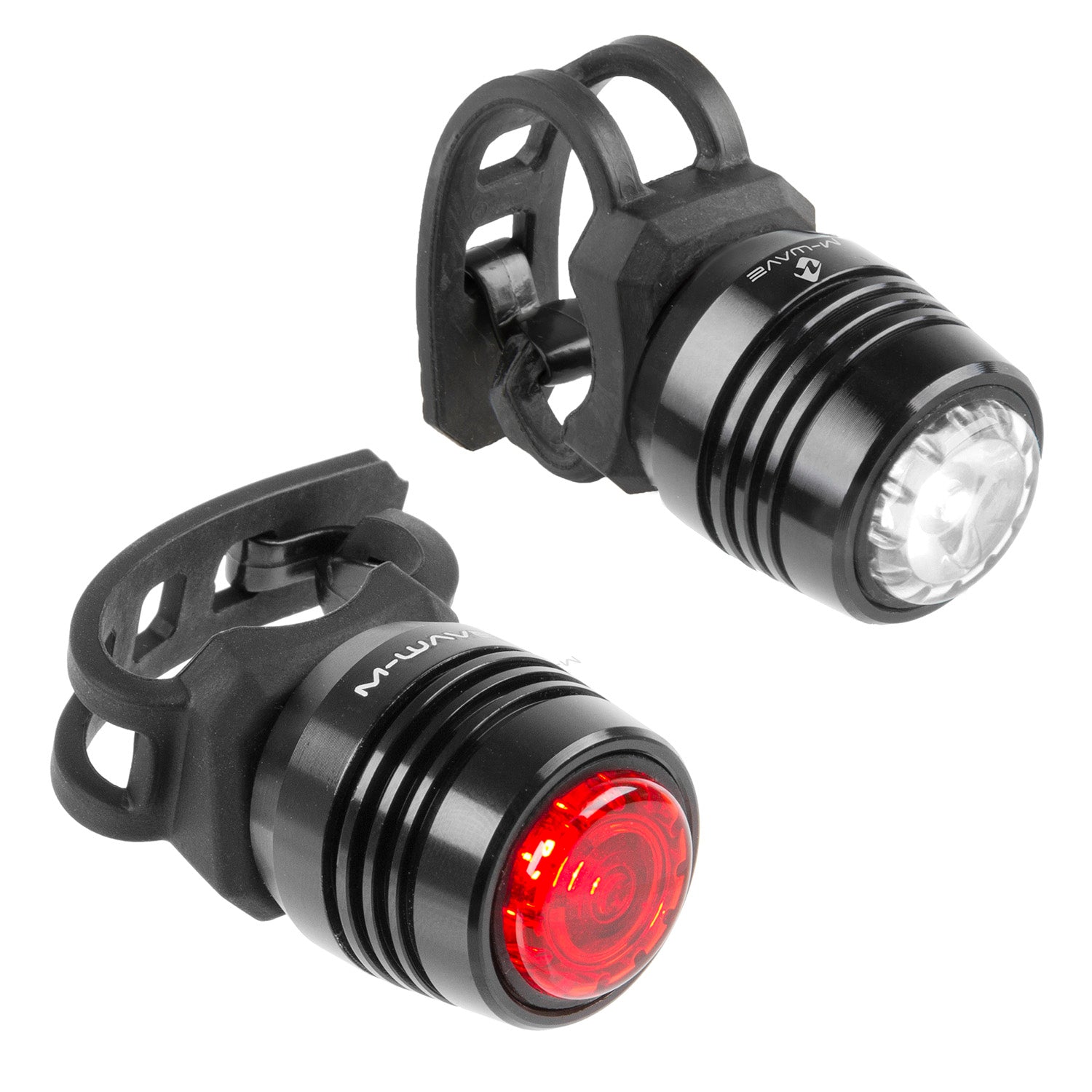 M-wave apollon mini ensemble d'éclairage LED à 360 ° Visibilité noire