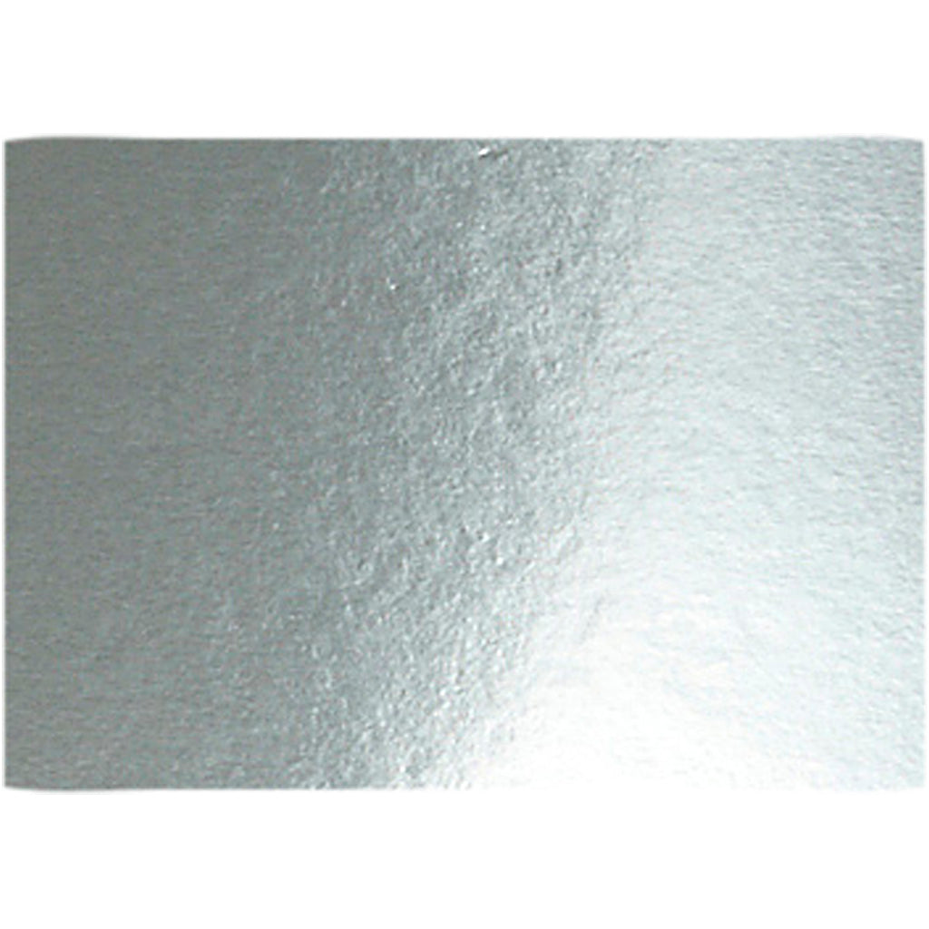 Creativ company carton métallique, a4, feuille 210x297 mm, 280 gr, argent, 10 feuilles 1 boîte
