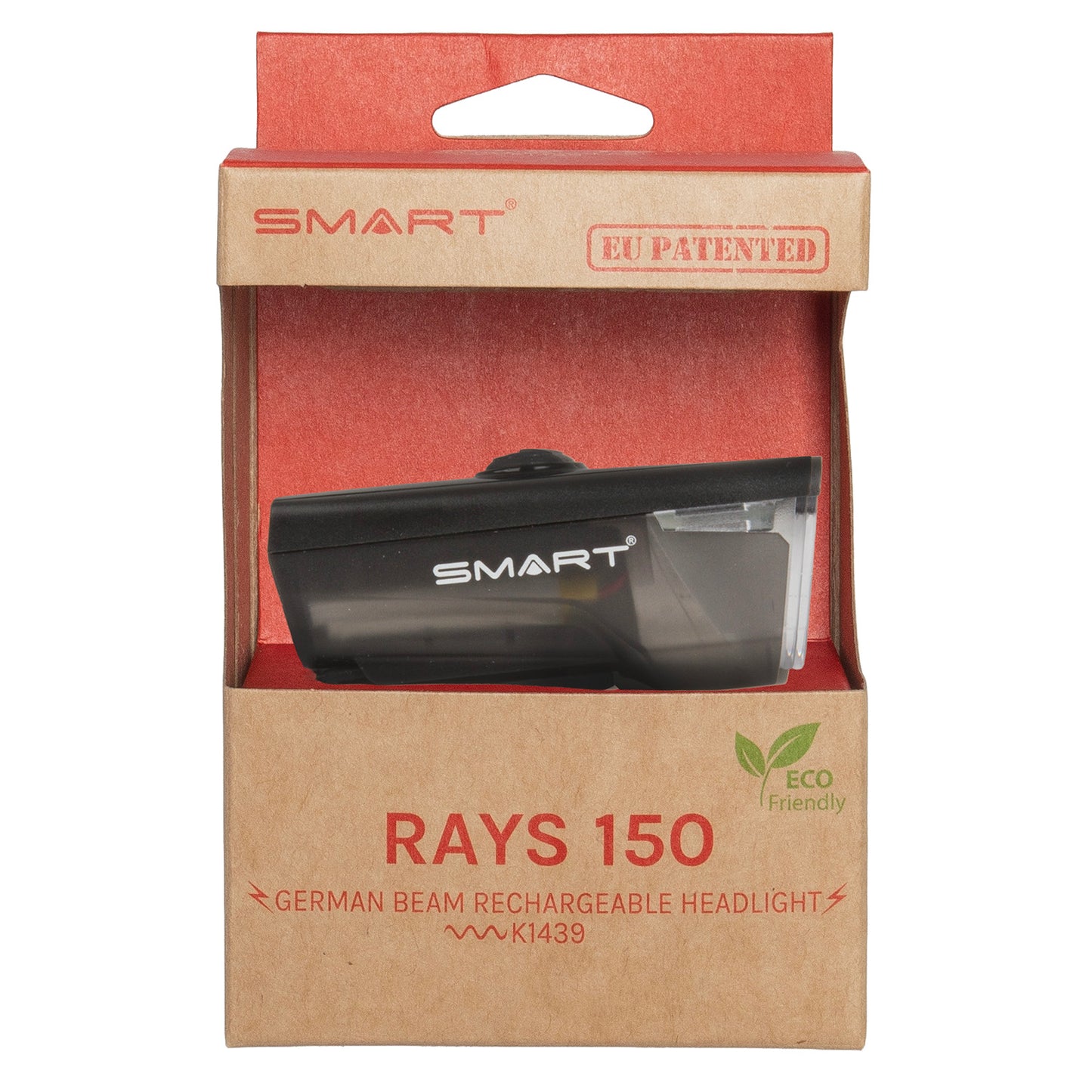 Éclairage avant à batterie rechargeable Smart Rays 150