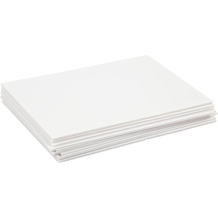 Carton mousse Creativ company, a4, feuille 210x297 mm, épaisseur 3 mm, blanc, 10 feuilles 1 boîte