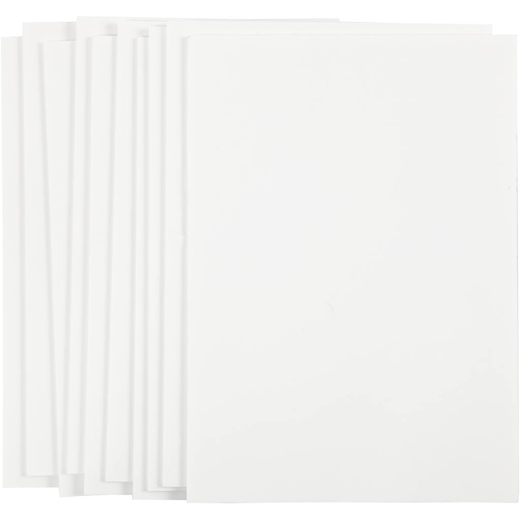 Carton mousse Creativ company, a4, feuille 210x297 mm, épaisseur 3 mm, blanc, 10 feuilles 1 boîte