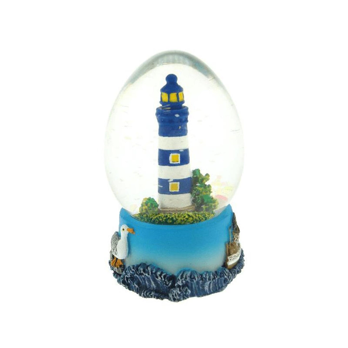 Gerkimex boule tremblante ovale phare bleu 7cm