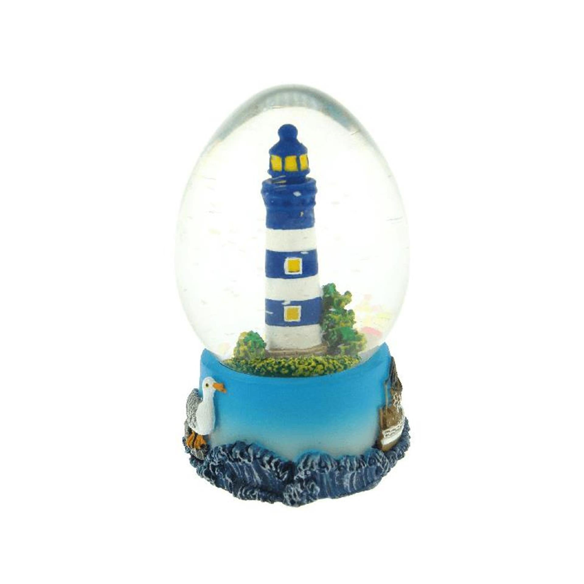 Gerkimex boule tremblante ovale phare bleu 7cm