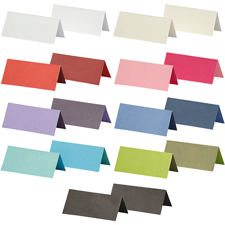 Cartes de visite d'entreprise Creativ, format 9x4 cm, contenu peut varier, 250 g, différentes couleurs, 30 boîtes 1 boîte