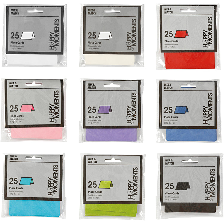 Cartes de visite d'entreprise Creativ, format 9x4 cm, contenu peut varier, 250 g, différentes couleurs, 30 boîtes 1 boîte