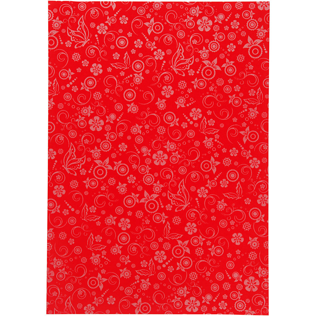 Papier d'entreprise Creativ, a4, feuille 210x297 mm, 80 gr, rouge, 20 feuilles 1 boîte
