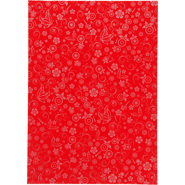 Papier d'entreprise Creativ, a4, feuille 210x297 mm, 80 gr, rouge, 20 feuilles 1 boîte