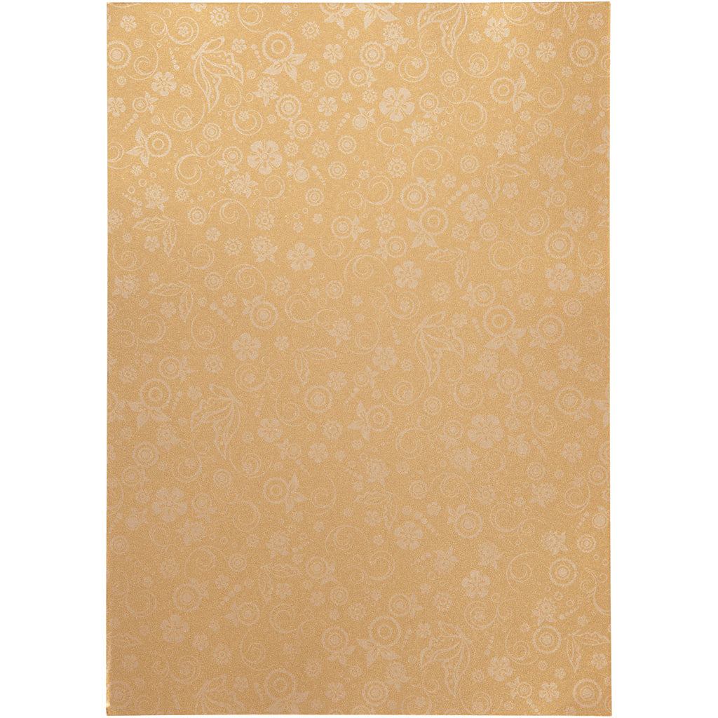 Papier d'entreprise Creativ, a4, feuille 210x297 mm, 80 gr, or, 20 feuilles 1 boîte
