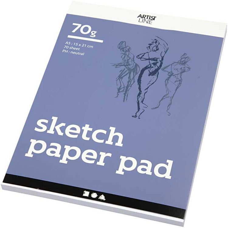 Carnet de croquis Creativ company, a5, feuille 148x210 mm, 70 g, blanc, 70 feuilles 1 boîte