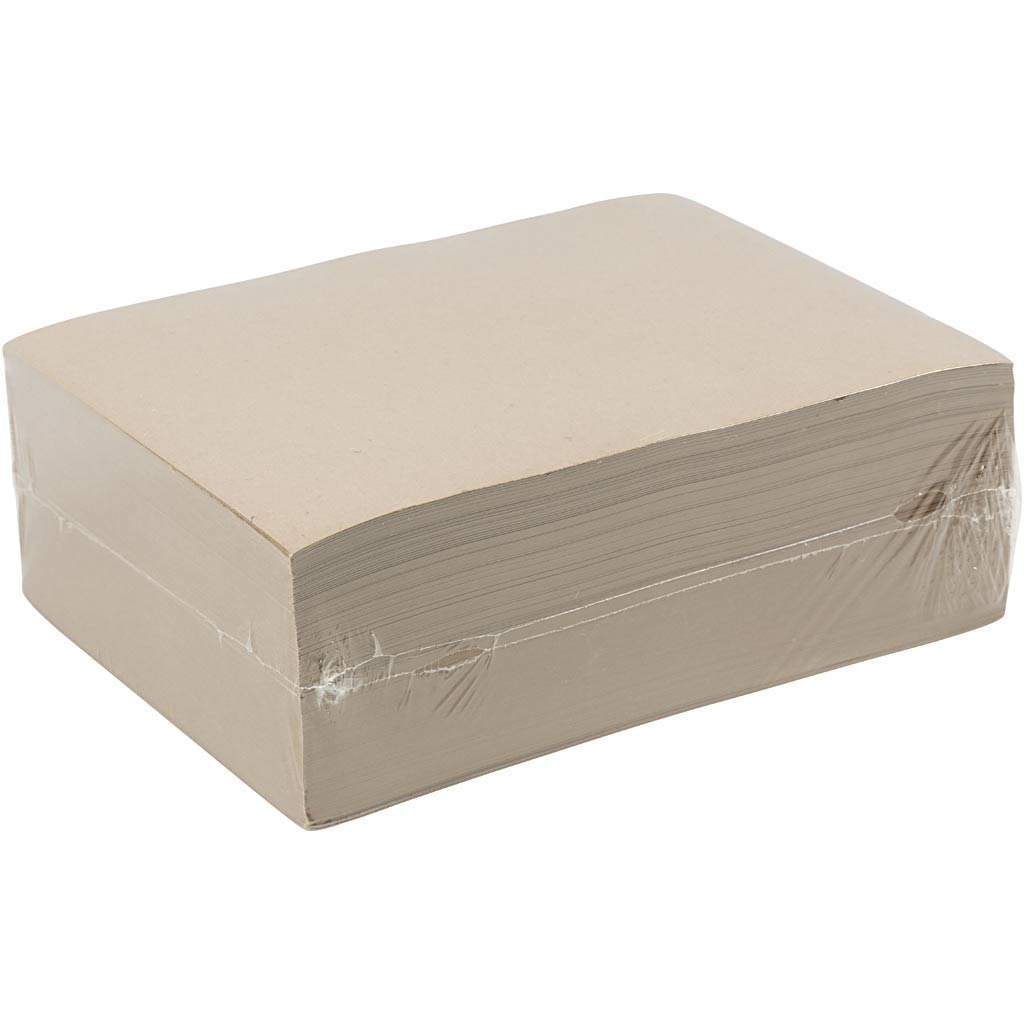 Papier kraft Creativ company, a4, feuille 210x297 mm, 135 gr, gris brun, 500 feuilles 1 boîte