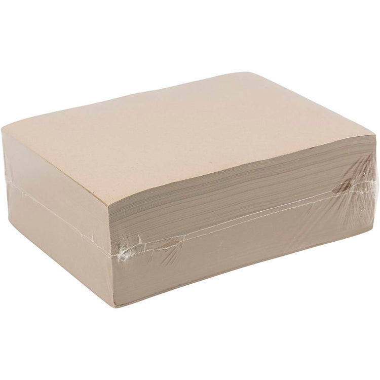 Papier kraft Creativ company, a4, feuille 210x297 mm, 135 gr, gris brun, 500 feuilles 1 boîte