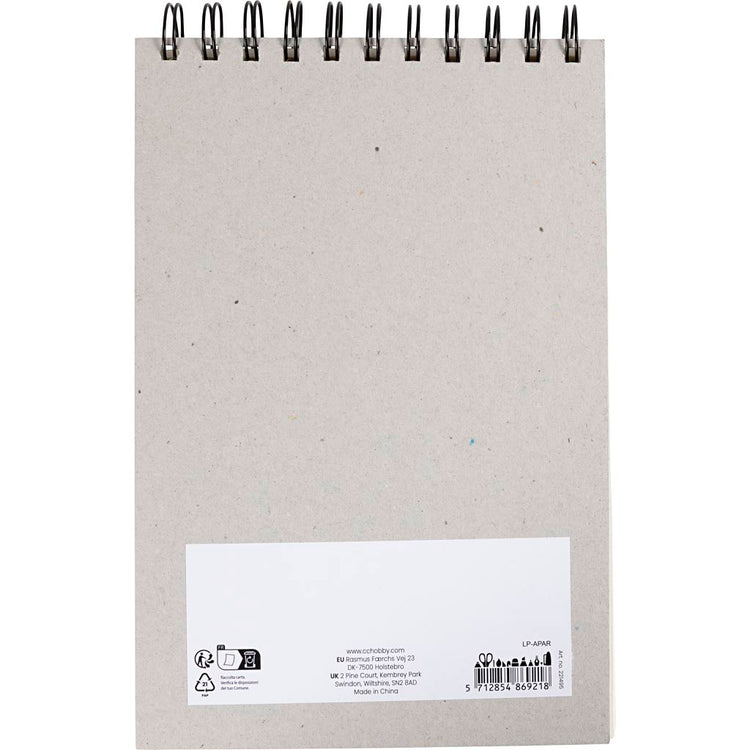 Creativ company bloc pour pastels à l'huile, a5, feuille 148x210 mm, 300 g, blanc, 15 feuilles 1 pièce
