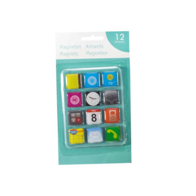 Svenska living magnets téléphone lot de 12 pièces sur carte