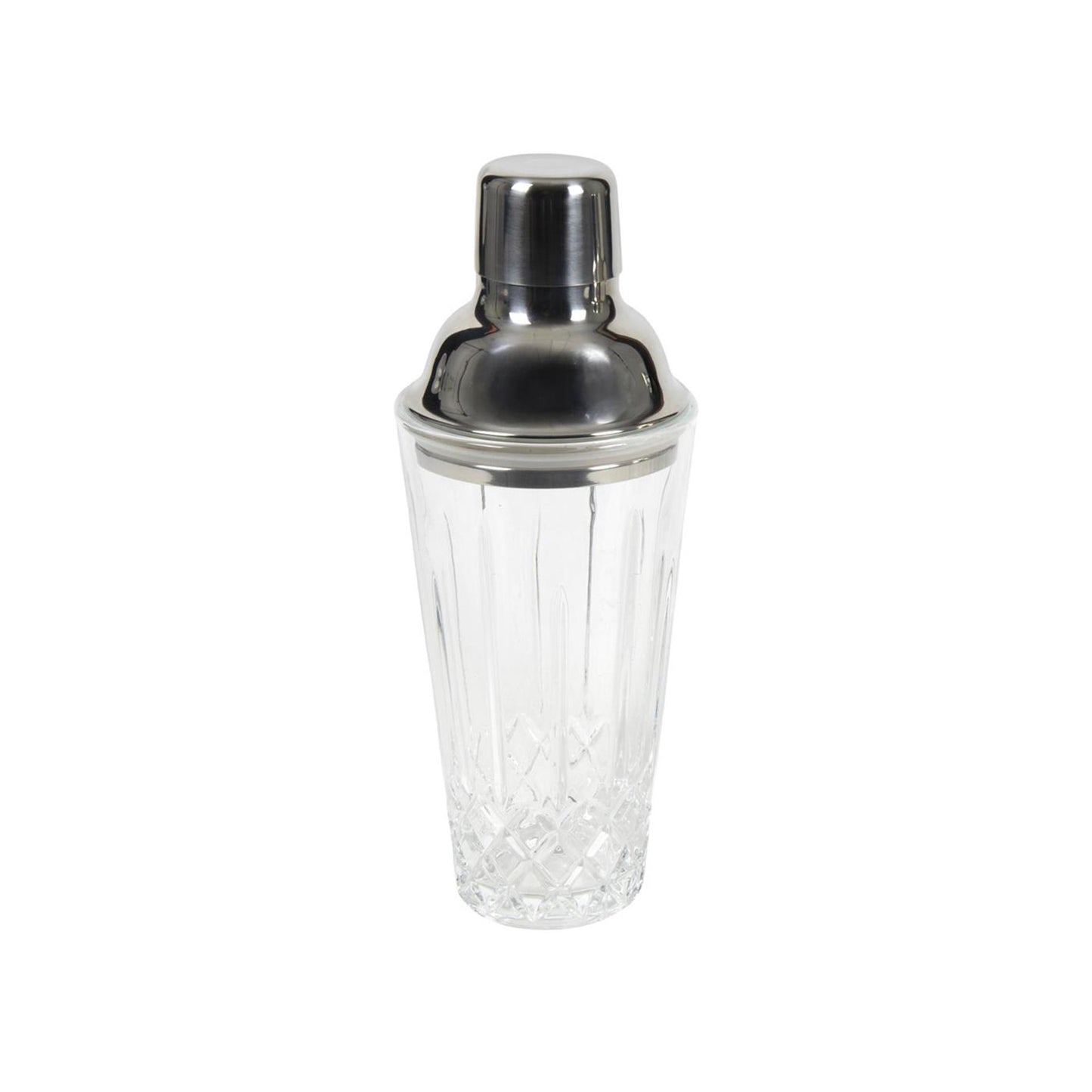 Shaker à cocktail verre diamant 22x8,5cm