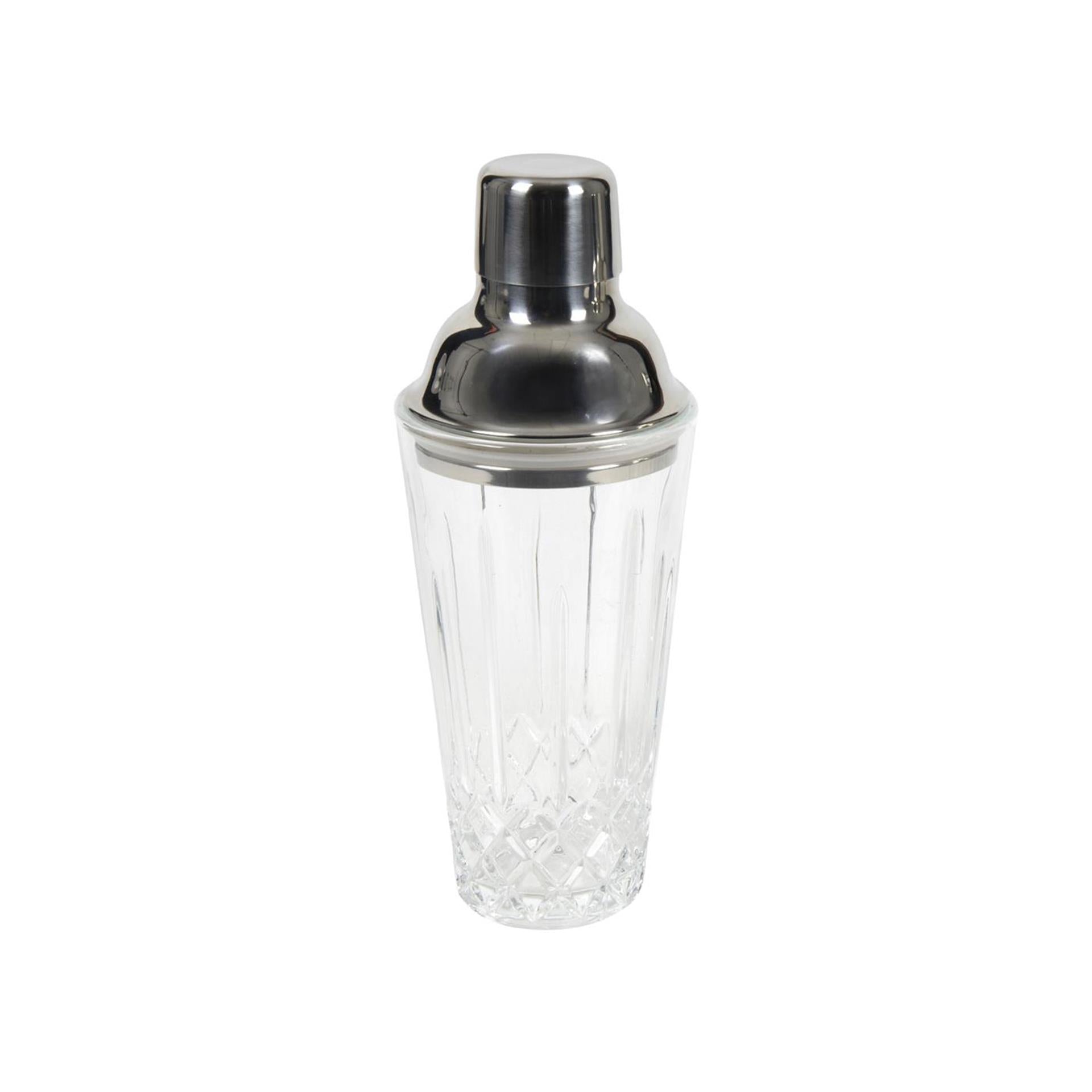 Shaker à cocktail verre diamant 22x8,5cm