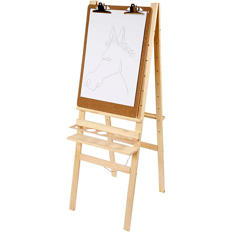 Creativ company chevalet à dessin double face, h : 134 cm, l : 58 cm, 1 pièce