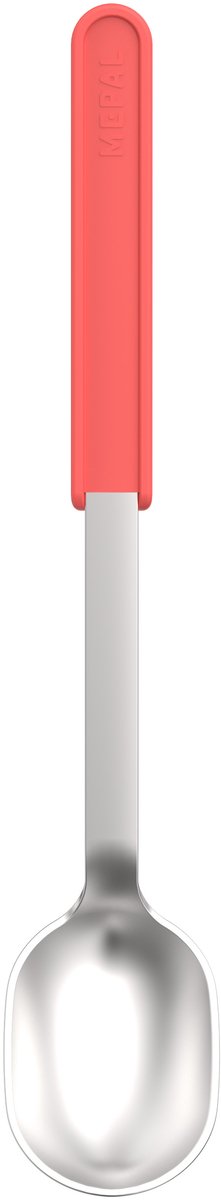 Cuillère de service Mepal en acier inoxydable Chef it - 32 cm - cuillère de service - tient confortablement dans la main - passe au lave-vaisselle - ustensiles de cuisine - corail