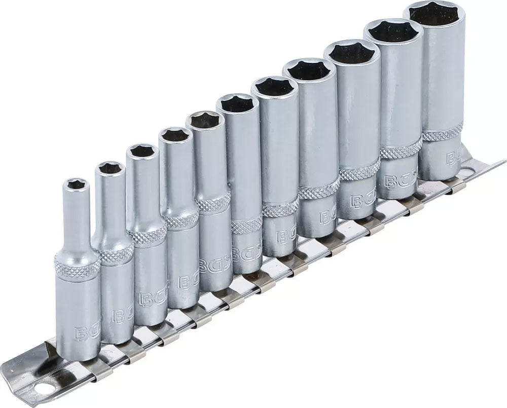 Jeu de douilles hexagonales Bgs technic, profondes 1 4 af 4 - 13 mm 11 pcs.