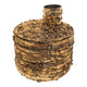 Bougeoir ambiance manoir flamboyant or 8x8x8cm