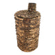 Bougeoir ambiance manoir flamboyant or 8x8x15cm