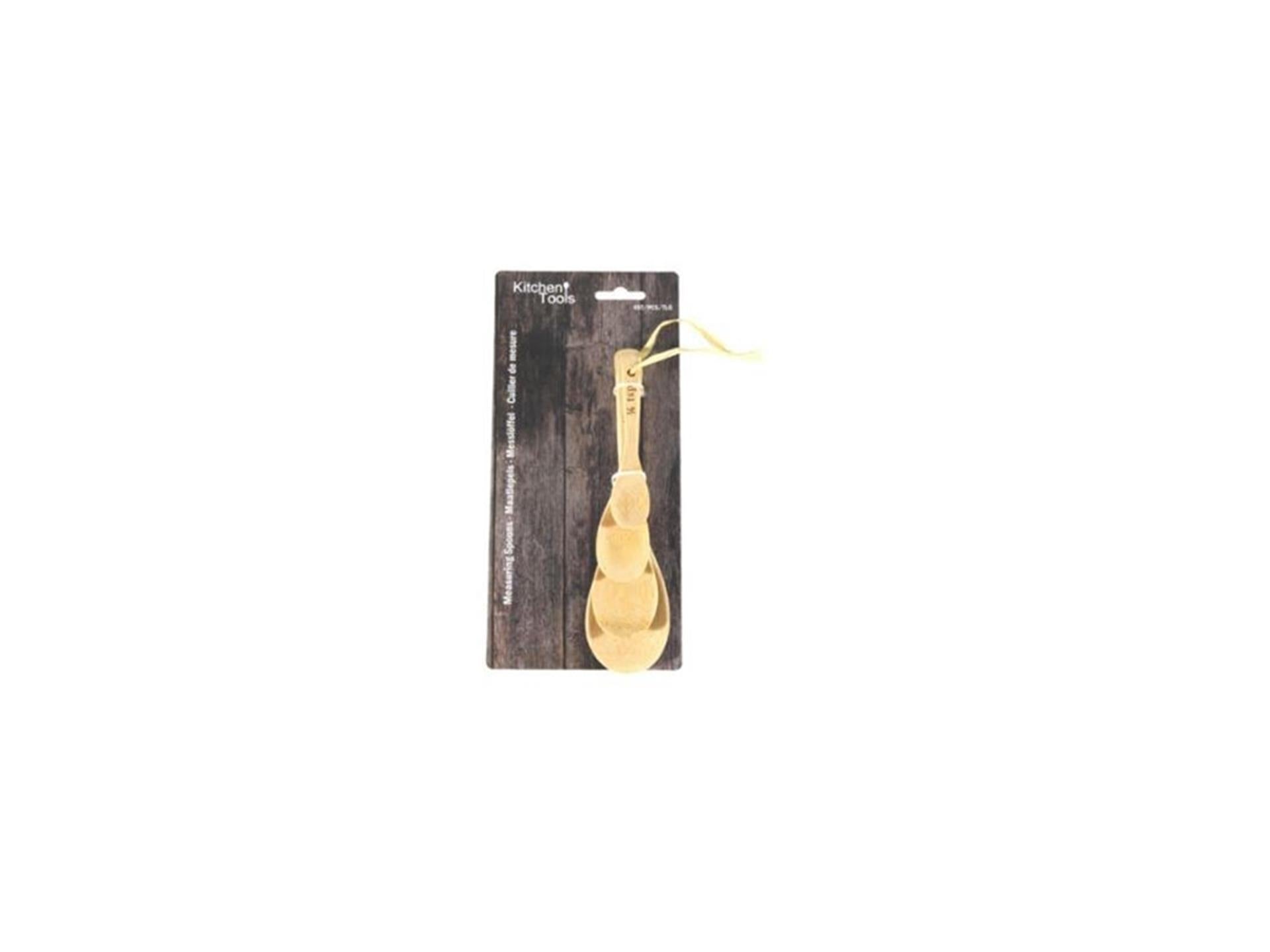 Ustensiles de cuisine cuillère en bambou lot de 4 pièces