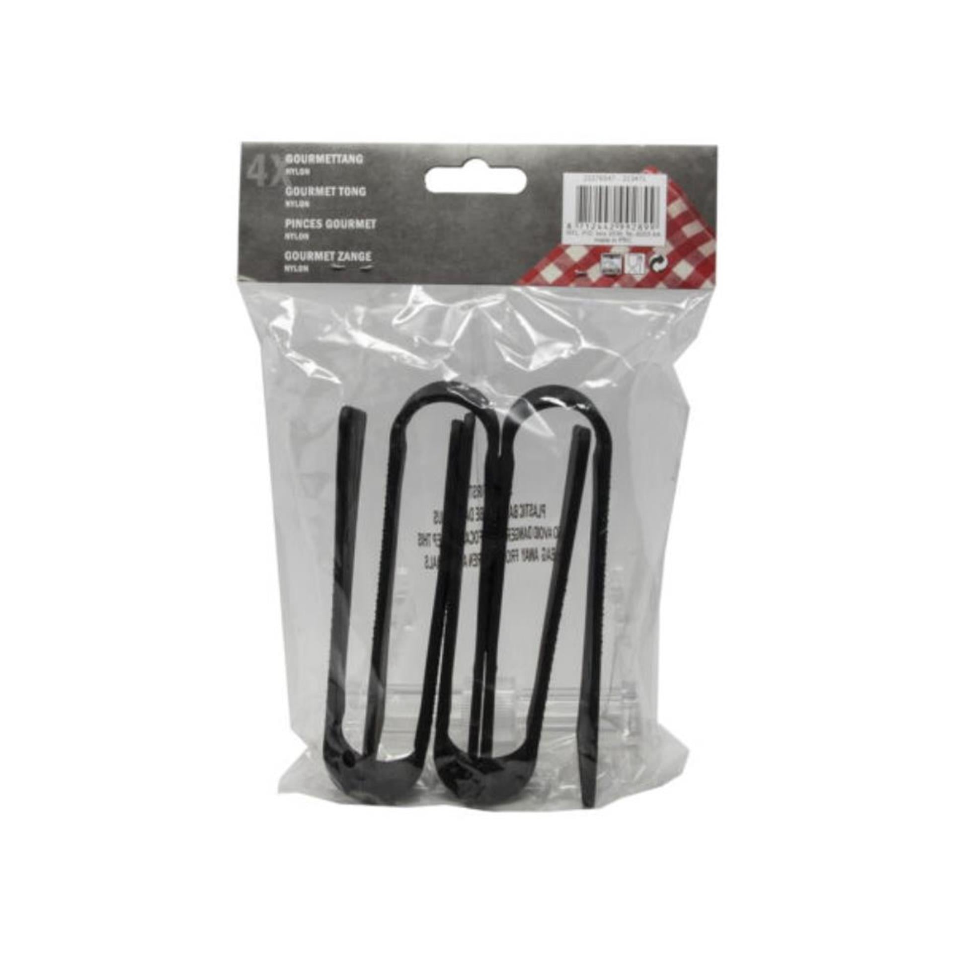 Ustensiles de cuisine pince gourmande 14cm sachet de 4 pièces