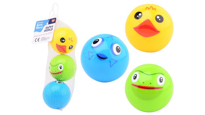 Johntoy Happy World Dieren Bath Speelballen, 3e.