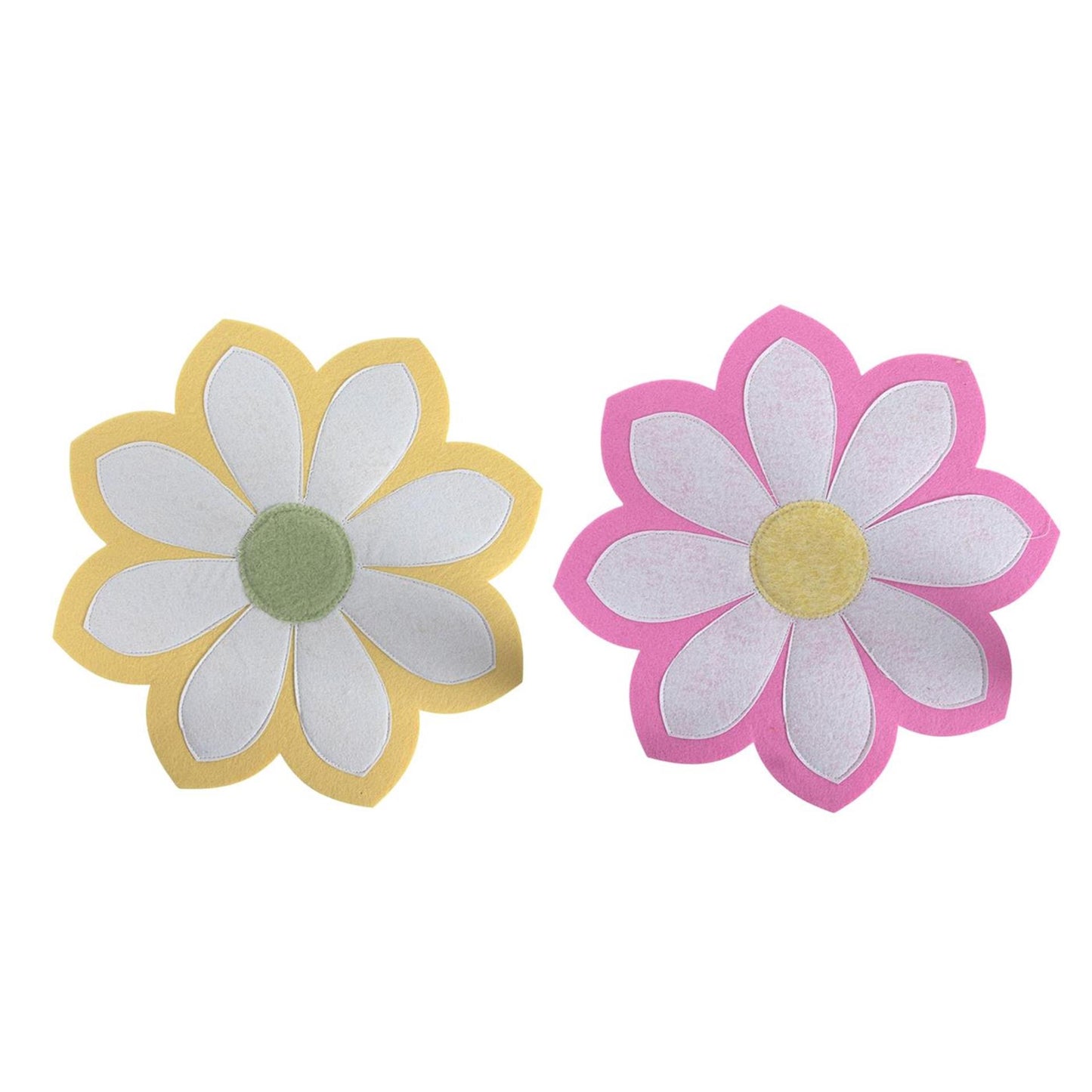 Set de table fleur en feutre ø32cm