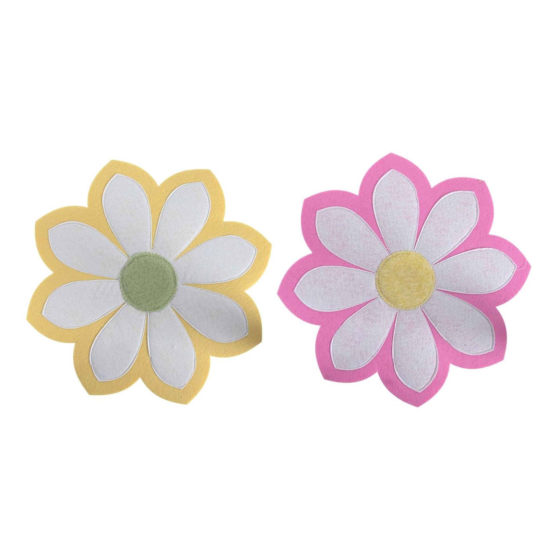Set de table fleur en feutre ø32cm