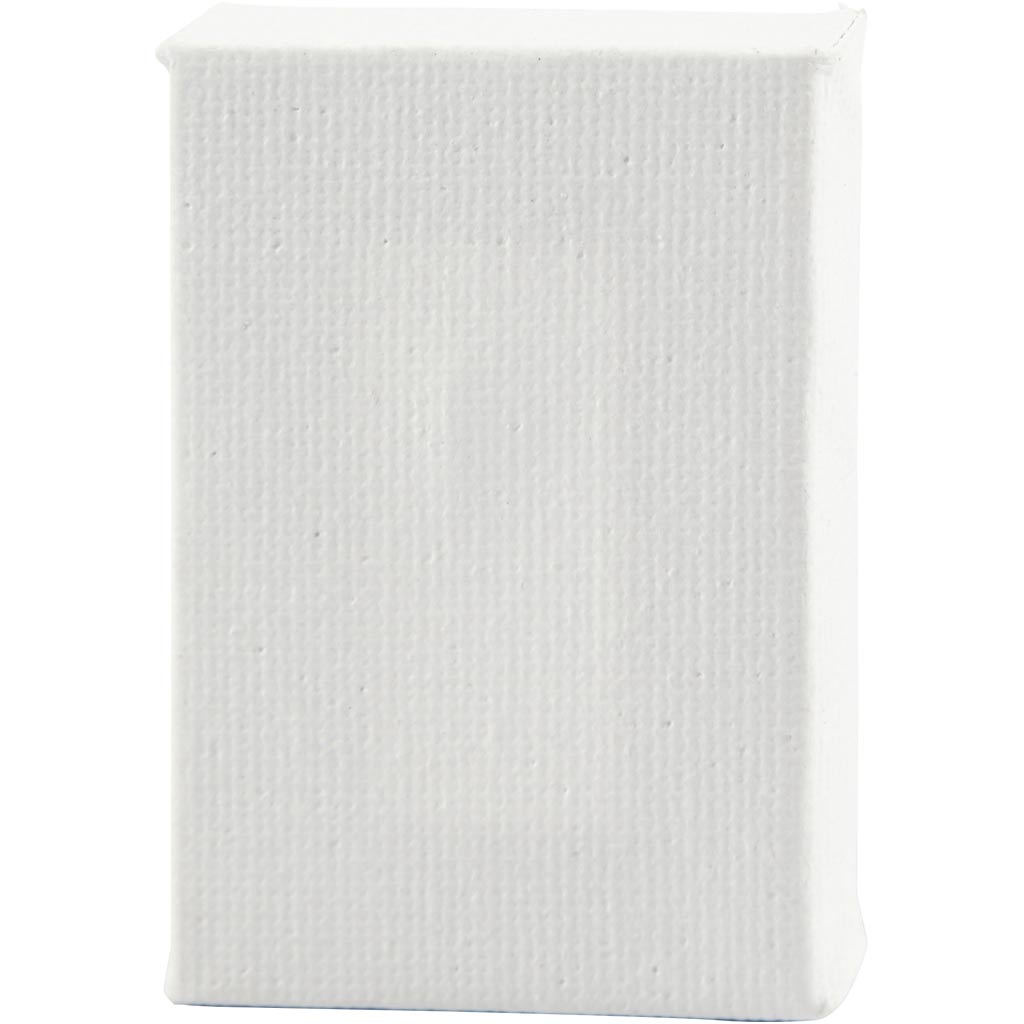 Creativ company mini toile, format 6x4x1 cm, blanc, 2 pièces 1 boîte
