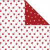 Papier design Vivi Gade, cristaux de glace coeurs, feuille 30,5x30,5 cm, 180 gr, 3 feuilles 1 boîte