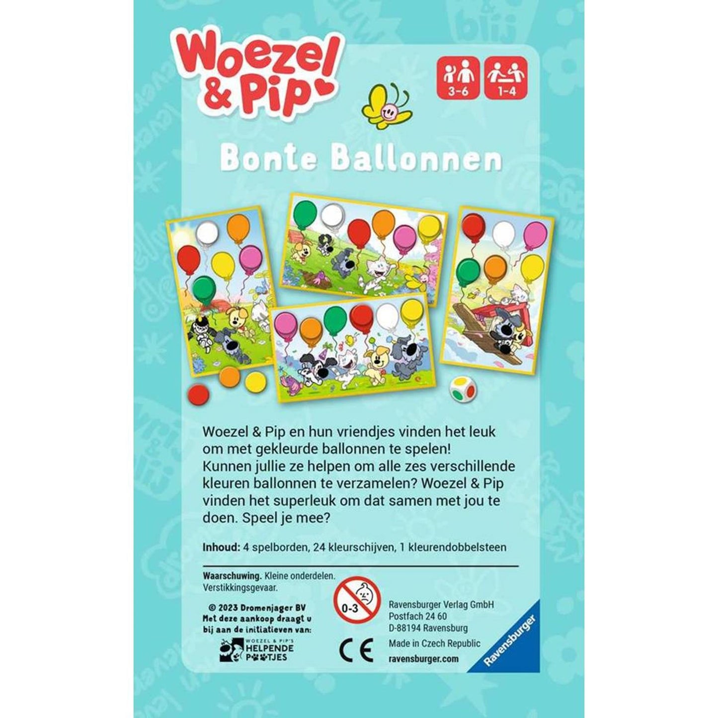 Ravensburger Pip Bonte Balloons Colors reconnaît le jeu