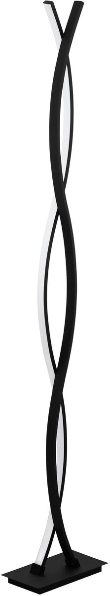 Lampadaire Eglo lasana 3 - LED - 142 cm - noir et blanc