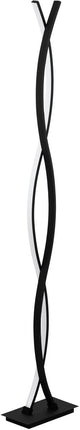 Lampadaire Eglo lasana 3 - LED - 142 cm - noir et blanc
