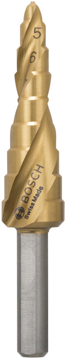 Bosch - foret étagé HSS-étain 4 - 12 mm, 6,0 mm, 66,5 mm
