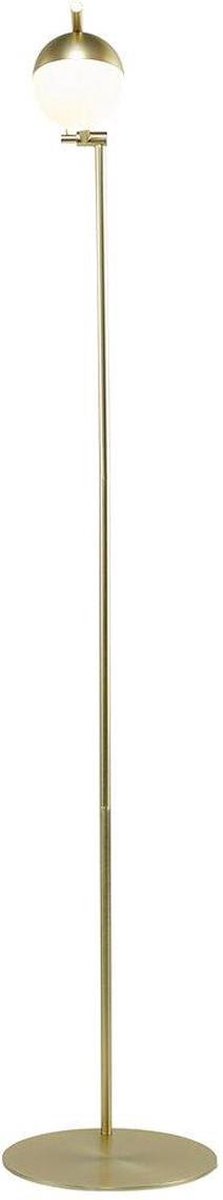 Nordlux contina lampadaire-g9-verre opale laiton