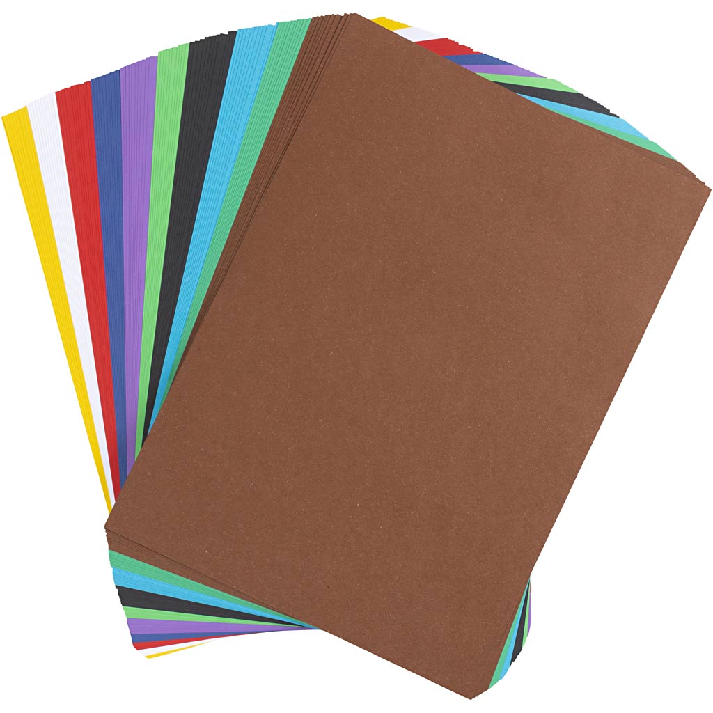 Creativ Company Paper Creative, AFM A4, 120 GR, différentes couleurs, 100 feuilles 1 boîte