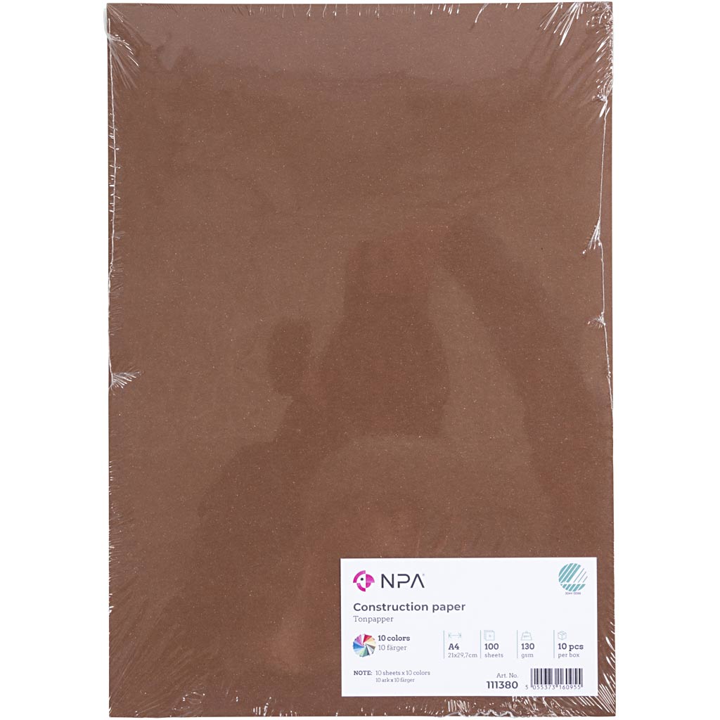 Creativ Company Paper Creative, AFM A4, 120 GR, différentes couleurs, 100 feuilles 1 boîte