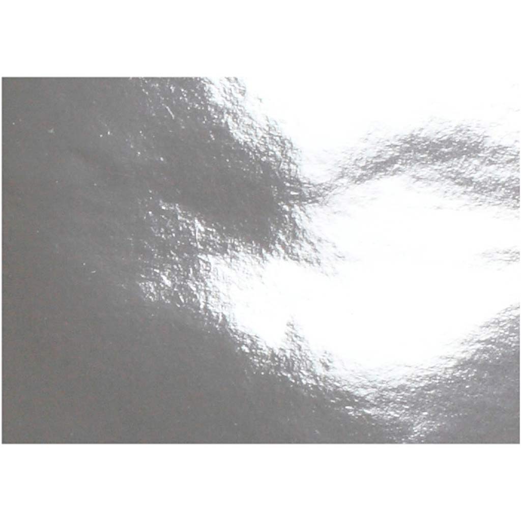 Papier métallisé Creativ company, a4, feuille 210x297 mm, 120 gr, argent, 100 feuilles 1 boîte