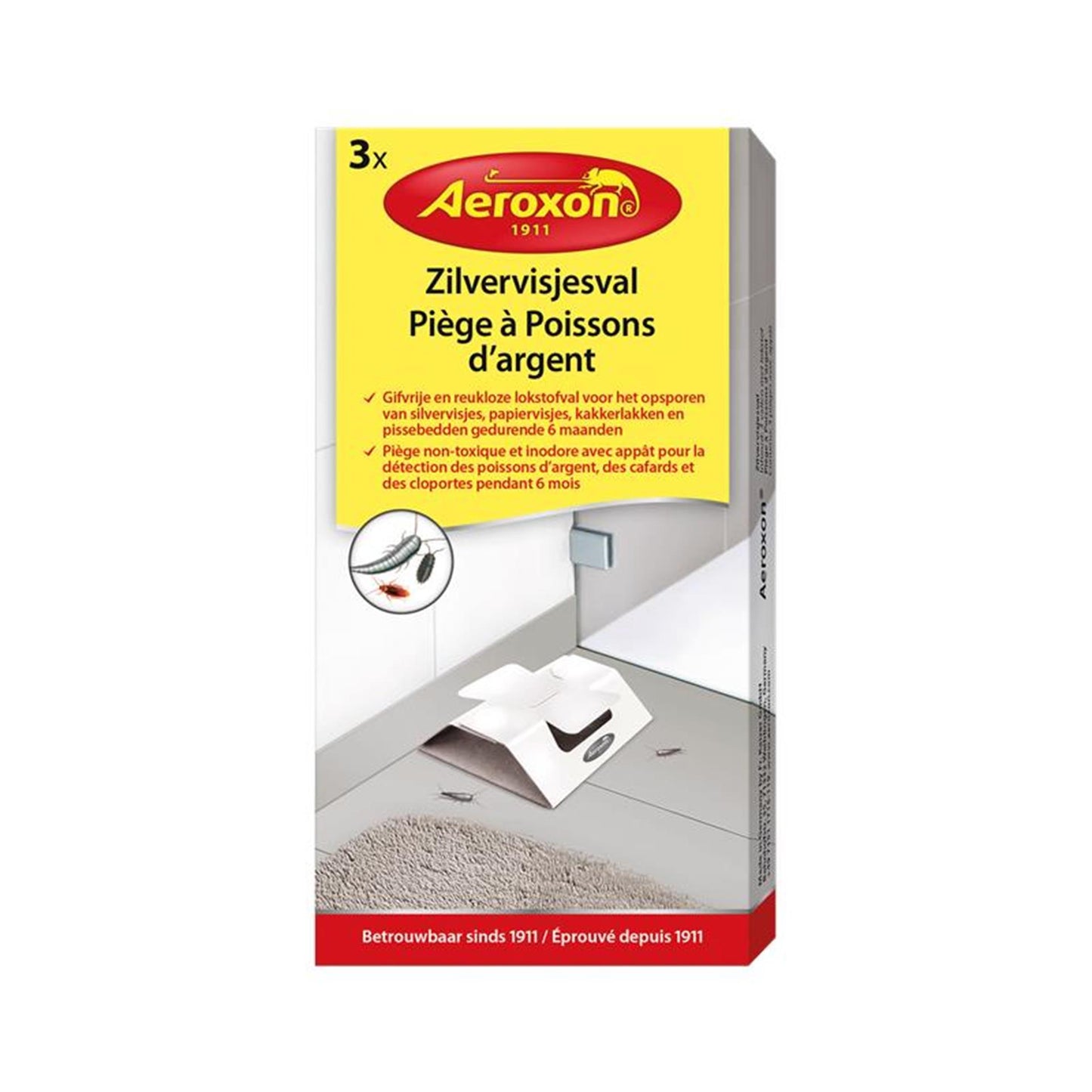 Piège à poissons d'argent Bsi Aeroxon 3 pièces