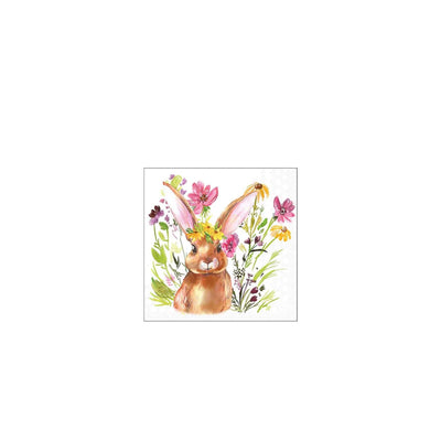 Serviettes Ambiente 25cm fille lapin
