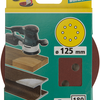 Disques abrasifs adhésifs Wolfcraft | k180 | perforé | ø125mm | 5 pièces - 2252000